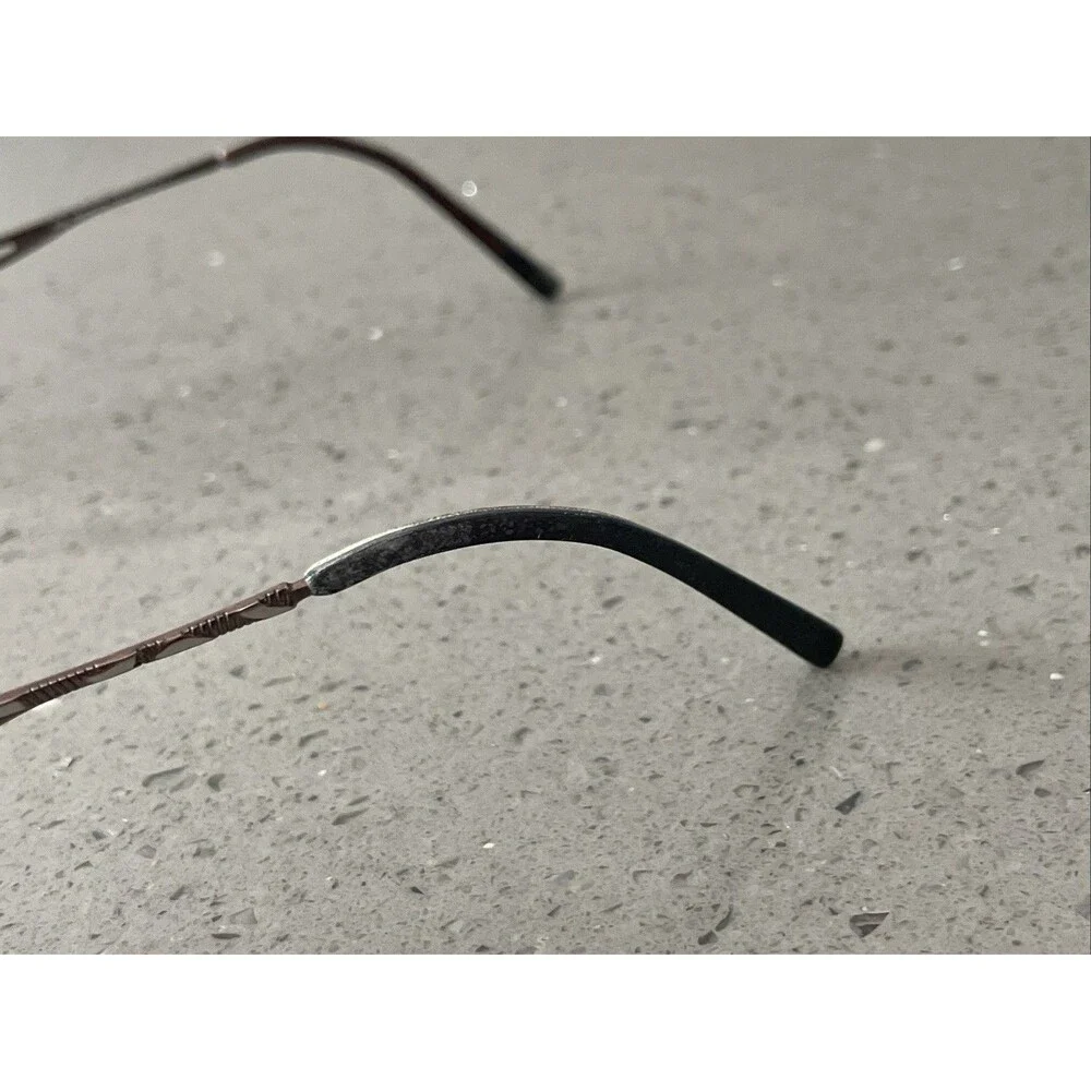 MDX Half-Rim Eyeglass FRAMES ONLY MDS 52-17-135 10 brown bronze titanium